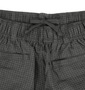 COLLINS イ-ジーハーフパンツ ブラック×グレー: ウエスト調節紐