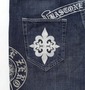 GLADIATE 刺繍デニムパンツ ネイビー: バックポケット