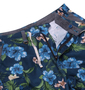 b-one-soul アロハ柄ハーフパンツ ネイビー: