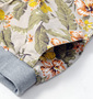 OUTDOOR PRODUCTS 綿麻フラワープリントハーフパンツ ベージュ: サイドポケット