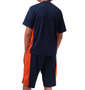 Mc.S.P 吸汗速乾半袖Tシャツ+ハーフパンツ ネイビー×オレンジ: バックスタイル