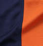 Mc.S.P 吸汗速乾半袖Tシャツ+ハーフパンツ ネイビー×オレンジ: 生地拡大
