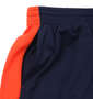 Mc.S.P 吸汗速乾半袖Tシャツ+ハーフパンツ ネイビー×オレンジ: サイドポケット