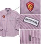 OUTDOOR PRODUCTS ワッペン付シャツ パープル系: