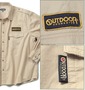 OUTDOOR PRODUCTS ミリタリーシャツ ベージュ: