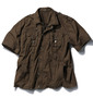 in the attic フェイクレイヤードシャツ(半袖) カーキ: