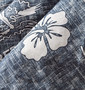 OUTDOOR PRODUCTS アロハシャツ ネイビー系: 生地拡大