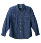 OUTDOOR PRODUCTS 長袖デニムシャツ ネイビー:
