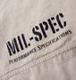 MIL SPEC ワッペン付長袖ミリタリージャケット ベージュ: フロントプリント