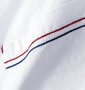 Beno オックス半袖シャツ オフホワイト: 胸ポケットステッチ