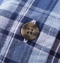 Mc.S.P チェック半袖シャツ ネイビー系: フロントボタン