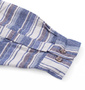 OUTDOOR PRODUCTS ロゴ刺繍ボーダー長袖シャツ ブルー系: 袖口