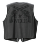 WILD LIFE ベスト+七分袖Tシャツ チャコール×ブラック: ベストバックスタイル