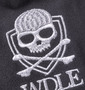 WILD LIFE ベスト+七分袖Tシャツ チャコール×ブラック: ベストフロント刺繍