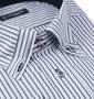HIROKO KOSHINO HOMME ドゥエマイターB.D長袖シャツ ホワイト×チャコール: