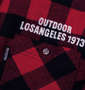 OUTDOOR PRODUCTS ブロックチェック長袖シャツジャケット レッド:
