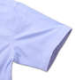 Mc.S.P 異素材使いオックス半袖シャツ サックス: 袖口