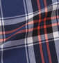 Mc.S.P チェック長袖B.Dシャツ ネイビー系: 生地拡大