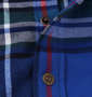 OUTDOOR PRODUCTS チェック長袖ネルシャツ ブルー系: スナップボタン