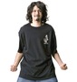 豊天 和柄Tシャツ(半袖) ブラック: 着用イメージ