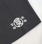 豊天 和柄Tシャツ(半袖) ブラック: 右袖プリント