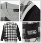 COLLINS フェイクベストTシャツ モクグレー×ブラック: