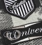 COLLINS フェイクベストTシャツ モクグレー×ブラック: フロントワッペン