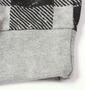 COLLINS フェイクベストTシャツ モクグレー×ブラック: 裾
