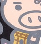 豊天 和柄Tシャツ(半袖) ブラック: フロントプリント