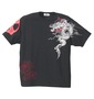 絡繰魂 和柄ラグランTシャツ半袖 スミクロ: