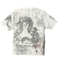 絡繰魂 和柄Tシャツ(半袖) オフホワイト: バックスタイル
