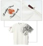 絡繰魂 和柄Tシャツ(半袖) オフホワイト: