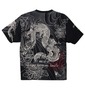 絡繰魂 和柄Tシャツ(半袖) スミクロ: バックスタイル
