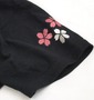 絡繰魂 和柄Tシャツ(半袖) スミクロ: 袖口刺繍