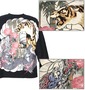 絡繰魂 和柄Tシャツ スミクロ: