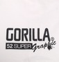 Gorilla Tシャツ(半袖) ホワイト: 右袖