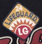 LIFE GUARD Tシャツ半袖 ブラック: ワッペン