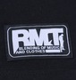 RIMASTER フェイク七分袖Tシャツ ブラック×モクグレー: フロント裾ブランドネーム