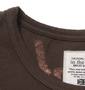 in the attic Tシャツ長袖 カーキブラウン: ネック部分