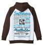 kailua Bay ジップパーカー+Tシャツ半袖 ホワイト×ホワイト: バックスタイル