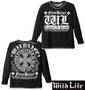 WILD LIFE フェイククルーネックTシャツ ブラック