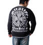 WILD LIFE フェイククルーネックTシャツ ブラック: バックスタイル