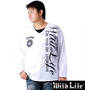 WILD LIFE フェイクVネックTシャツ ホワイト