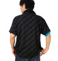 RIMASTER 総柄プリントポロシャツ(半袖) ブラック: バックスタイル