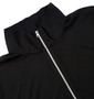 COLLINS ジップスタンド+VヘンリーTシャツ ブラック×ライトグレー: