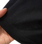COLLINS ジップパーカー+VTシャツ半袖 ブラック×ホワイト: 透け感