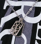 WILD LIFE フェイクVTシャツ ブラック: ネックレス付
