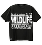 WILD LIFE ベロア切替長袖ジャージ+半袖Tシャツ ホワイト×ブラック: