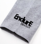 ENDURE フェイクレイヤード長袖Tシャツ ブラック×モクグレー: 袖口