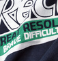 LIFE GUARD フェイクレイヤード長袖Tシャツ ネイビー: フロントプリント